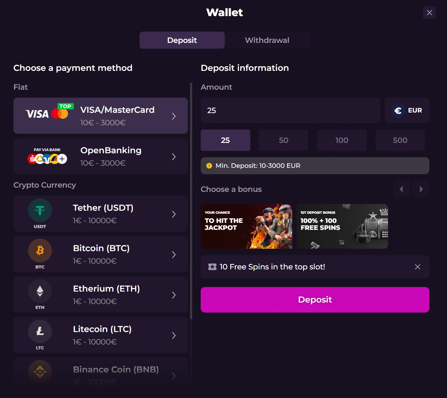 Rockstar Casino Banking